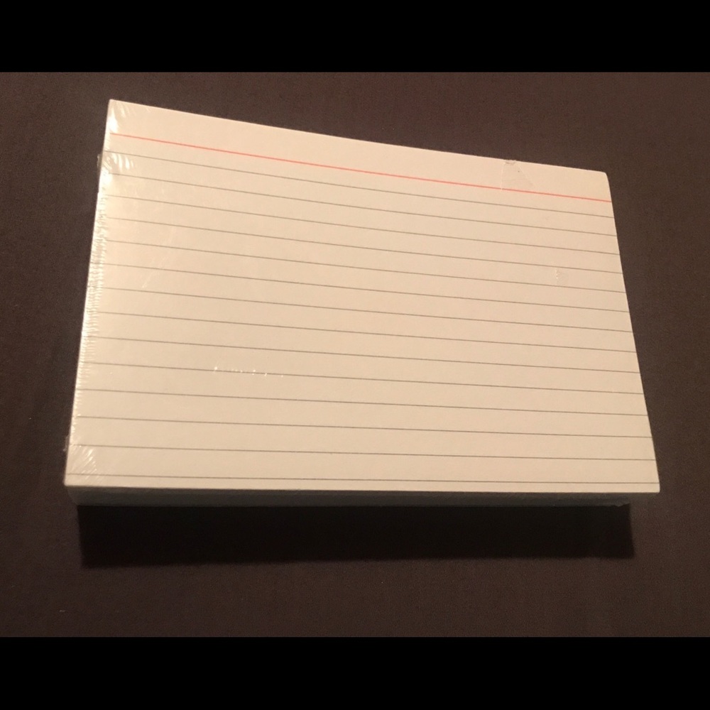 Cue Cards 4” x 6” - 1 Factory Sealed and 27 Unsealed